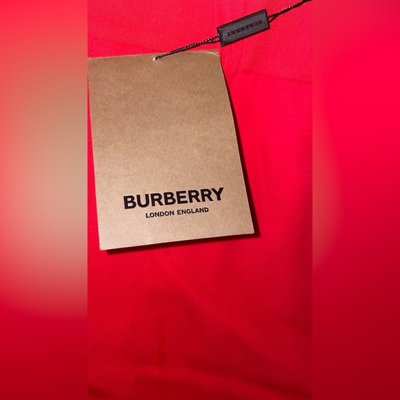 Burberry Bright Red Calf Leather Side-Stripe tailored trousers - Cupro/Wool NWT - Picture 7 of 11